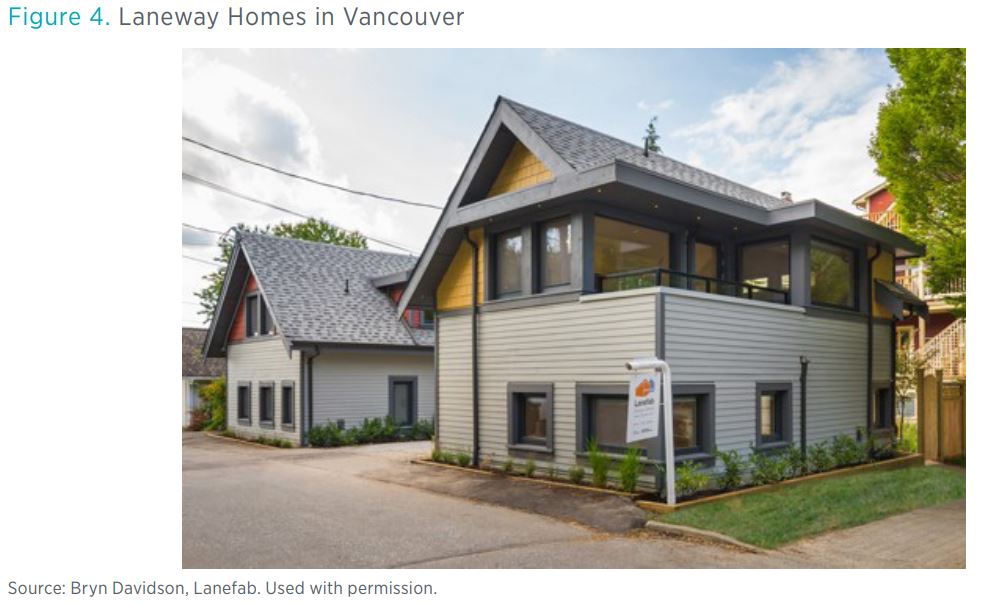 Figure 4. Laneway Homes in Vancouver Source: Bryn Davidson, Lanefab. Used with permission.