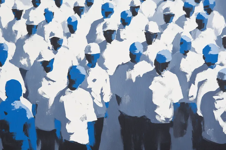 illustration showing lighthouse covered in red tape