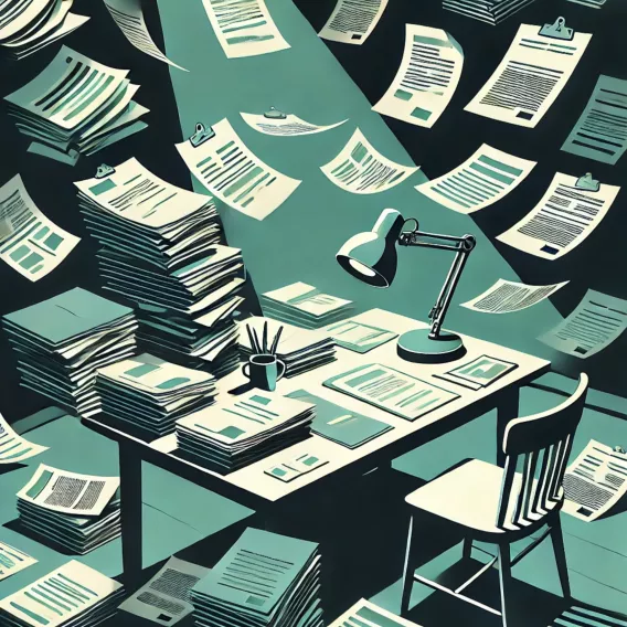 illustration showing massive amount of regulations