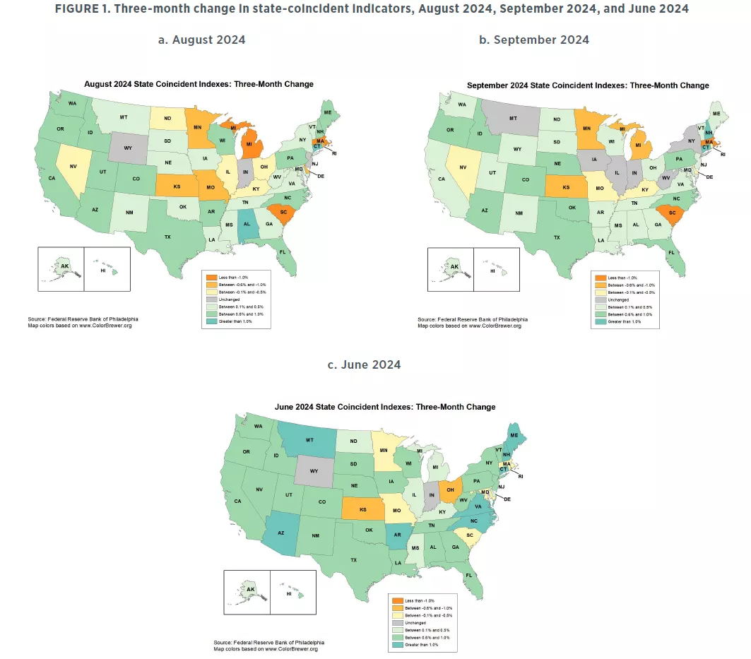 Data maps for August 2024, September 2024, and June 2023