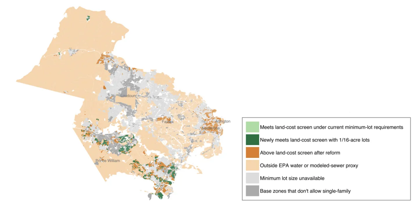 FIGURE 6. Northern Virginia single-section manufactured housing viability